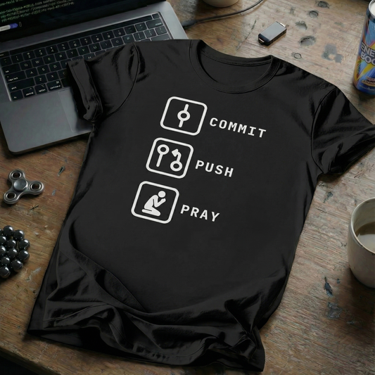 Commit Push Pray T-Shirt