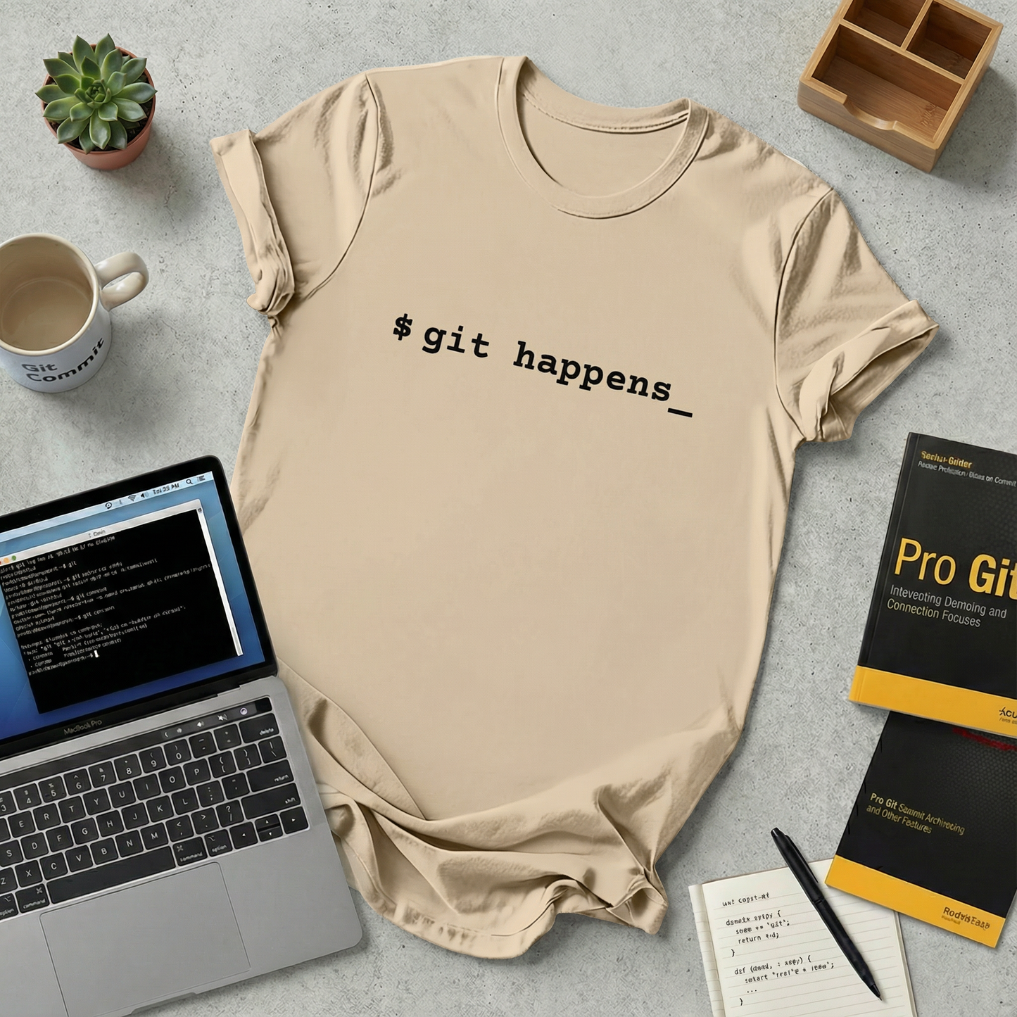 $ git happens_ T-Shirt