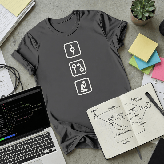 Commit Push Pray Stealth T-Shirt - NullThread