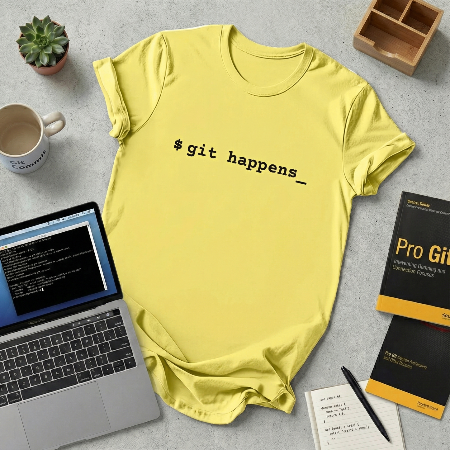 $ git happens_ T-Shirt