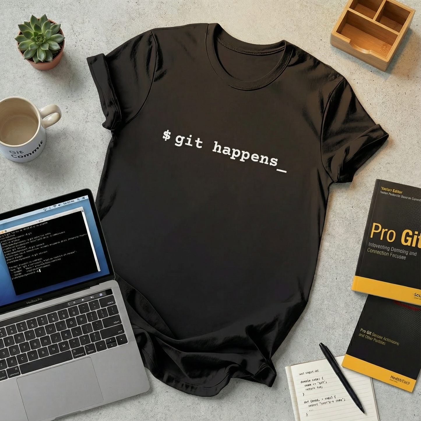 $ git happens_ T-Shirt