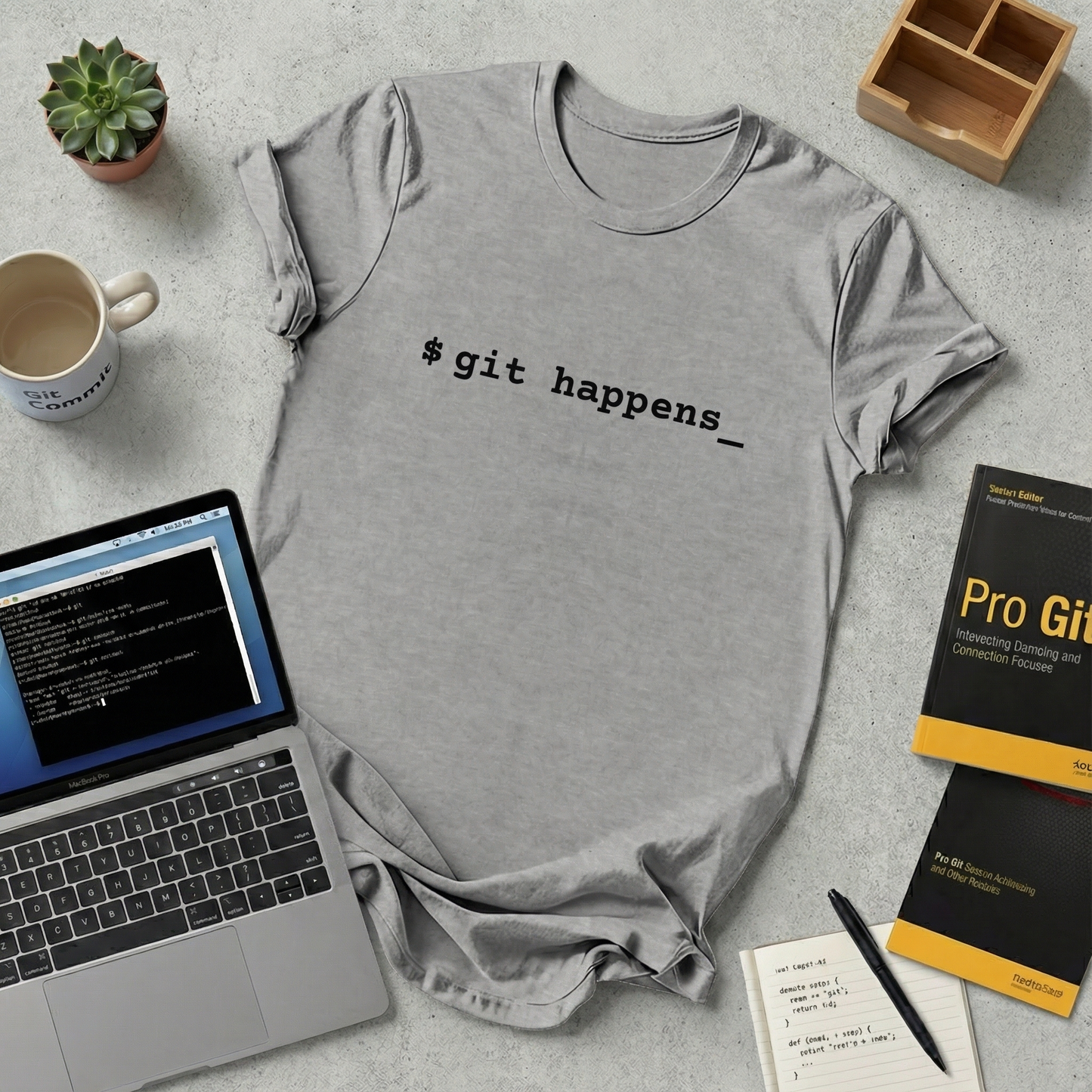 $ git happens_ T-Shirt