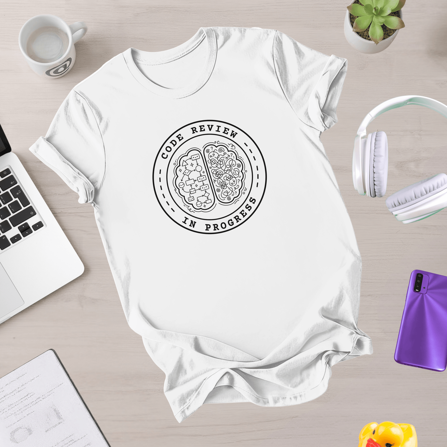 Code Review in Progress T-Shirt - NullThread