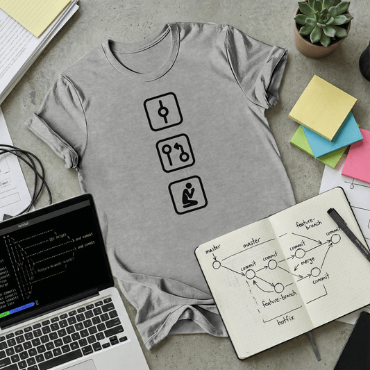 Commit Push Pray Stealth T-Shirt - NullThread