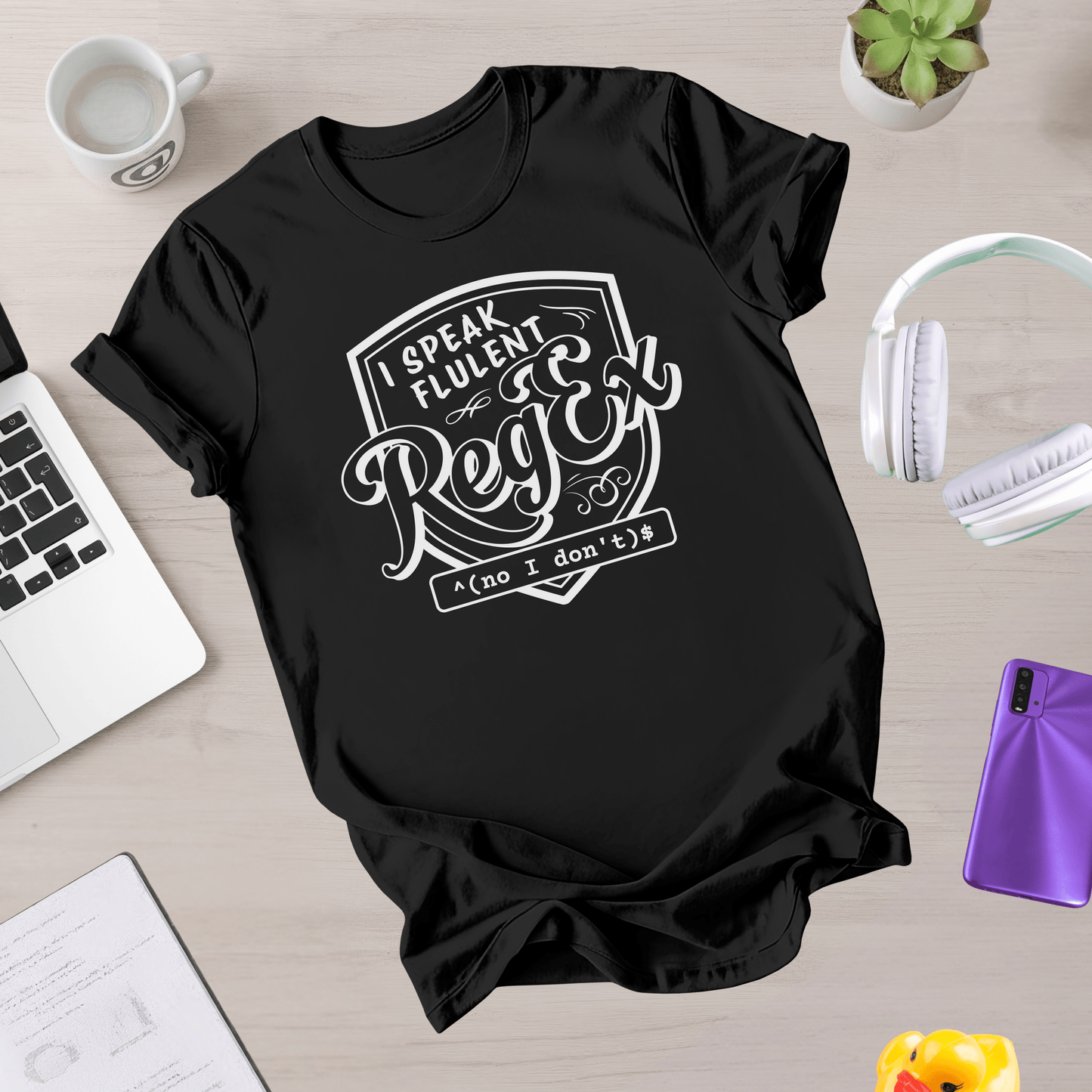 I Speak Fluent RegEx (no I don't) T-Shirt - NullThread